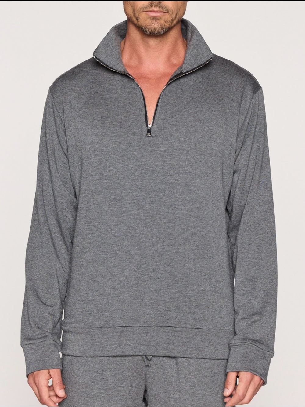Bleusalt The Men’s Quarter Zip Gray